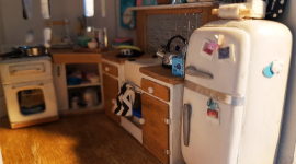 Miniature Kitchen Progress