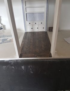 dollhouse herringbone floor