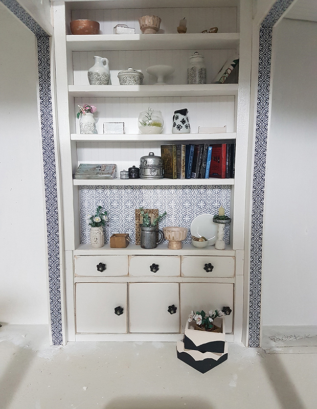dollhouse scratch built cabinet