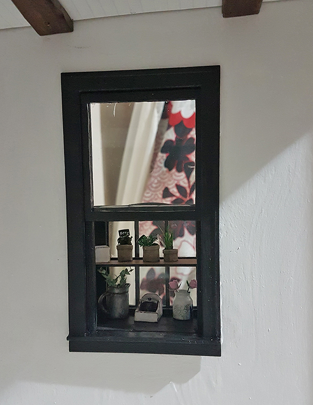 dollhouse greenhouse window inside